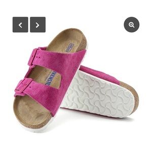 Women’s Birkenstock  Fuchsia Suede Sandals
